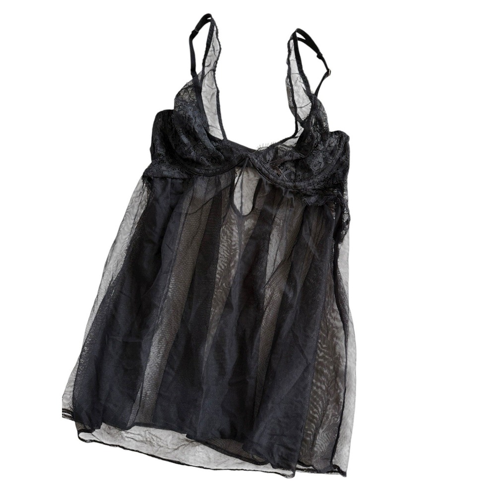 Victoria's Secret Very‎ Sexy Babydoll Lingerie Lace and Mesh Bra 34B New